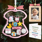 Baby’s First Christmas Shaking Ornament – Personalized Keepsake Gift for Boy or Girl