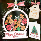 WHITE SHAKING CHRISMAS ORRNAMENT SET