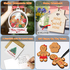 WHITE SHAKING CHRISMAS ORRNAMENT SET