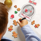 WHITE SHAKING CHRISMAS ORRNAMENT SET